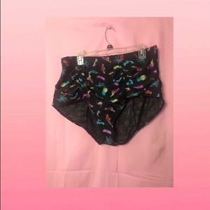 Neon Sign Print Bikini Bottoms